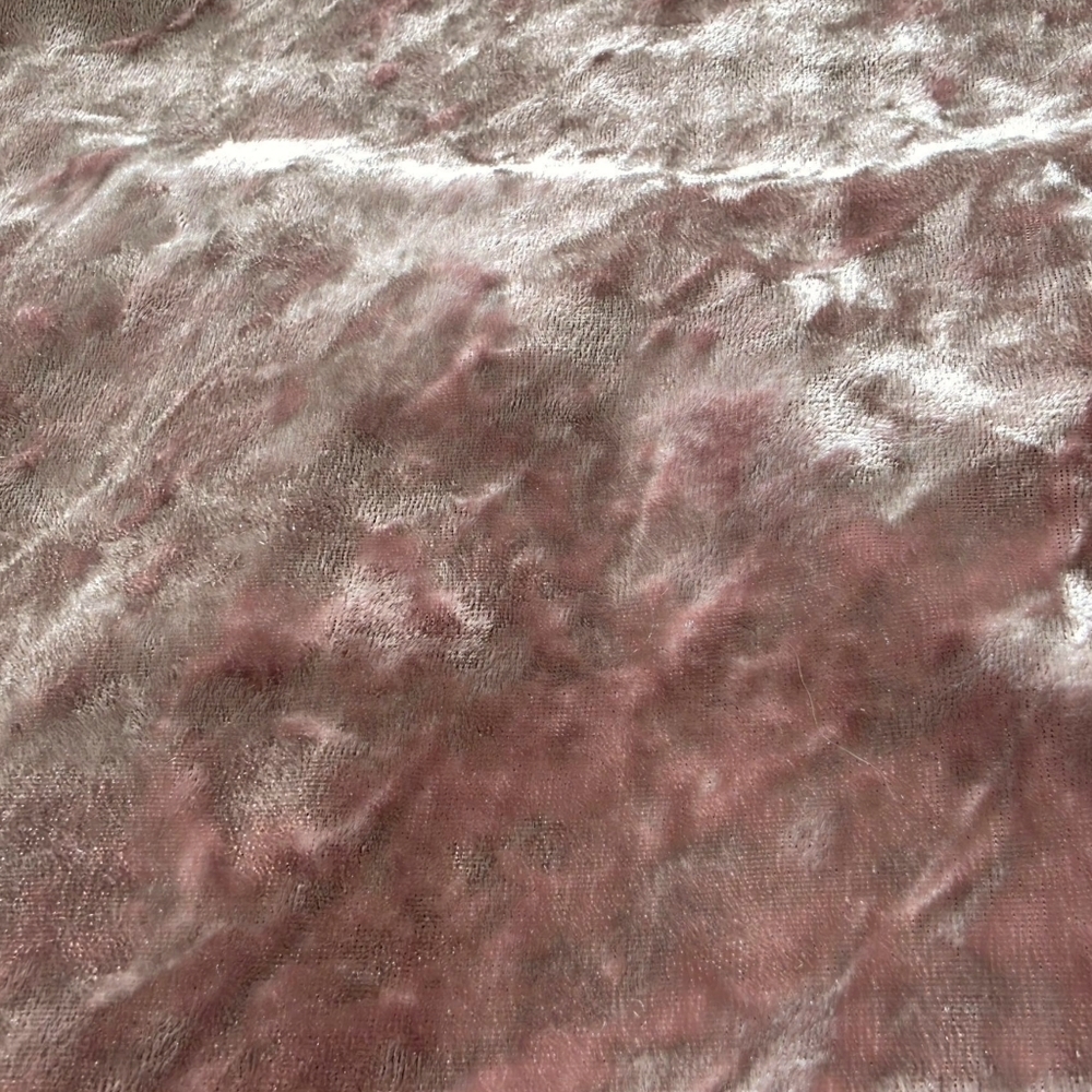 🔥5 FOR $25🔥Full Tilt Crushed Velvet Bodysuit, Blush Pink, Size M - Picture 2 of 12